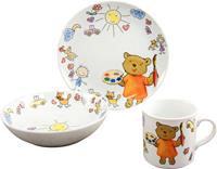 CreaTable Kinderservies-set Teddy (set, 3-delig)