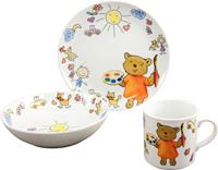 Creatable Kindergeschirr-Set Teddy, (Set, 3 tlg.)