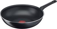 Tefal Wok B55519 Easy Cook & Clean, Aluminium, (1 tlg.), Titanium Antihaftbeschichtung, Thermo-Signal-Temperaturanzeige, Ø 28 cm