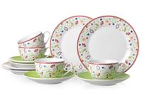 Ritzenhoff & Breker Koffieservies SHANTI DOPPIO 12 delen, voor 4 personen (set, 12-delig)