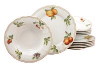 Creatable Tafelservice Flora Orchard, (Set, 12 tlg.), Früchtedekor