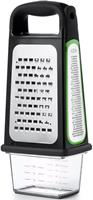 OXO Good Grips Multireibe »Good Grips«, Edelstahl, Kunststoff, Geätzte-Vierkantreibe mit Auffangbehälter und abnehmbarem Zestenreißer