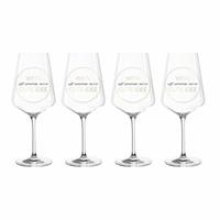 Leonardo CALMO Weinglas Idee 0,1 l (560 ml) 4er Set Weißweingläser transparent