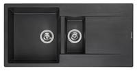 Reginox Amsterdam 15 spoelbak 100x50cm Black Silvery R30967