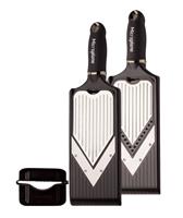 Microplane Groentensnijder V-vorm Slicer; 35.5x10.2x3.5 cm (LxBxH); zwart