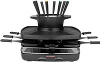 Gastroback Raclette und Fondue-Set 42567 Family and Friends, 8 Raclettepfännchen, 1200 W