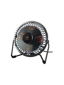 Deltaco GAMING USB PC fan with clock Zwart