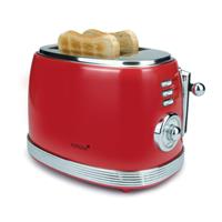 Korona 21668 Toaster mit Brötchenaufsatz Rot