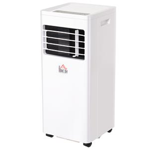 HOMCOM Mobile Klimaanlage, 2,1 kW 3-in-1 Klimagerät - Kühlen, Entfeuchtung und Ventilation – Luftentfeuchter, Ventilator, mit Fernbedienung, 24h Timer, 2