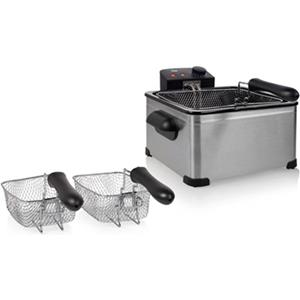 Tristar FR-6949 Friteuse met koudezone 2000 W Zilver (mat)