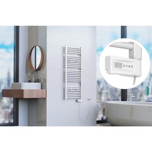 EISL Badkamerradiator met timer 120x50x15 cm wit