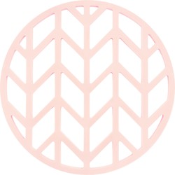 Krumble Siliconen Pannenonderzetter Rond Met Pijlen Patroon - Roze