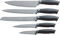 King Messer-Set CARBON DIAMOND, (Set, 5 tlg.), Klingen mit Rautenstruktur