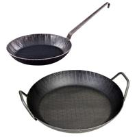 GRÄWE Eisenpfannen-Set IRON02H, schwarz, 28 cm