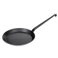 GRÄWE Bratpfanne schmiedeeisern glatt IRON-PRO, schwarz, 32 cm