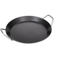 GRÄWE Servierpfanne schmiedeeisern glatt IRON-PRO, schwarz, 32 cm