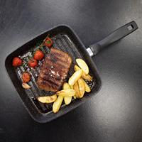 Stoneline Grillpfanne, Aluminiumguss, 26x26 cm, Induktion