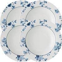 LAURA ASHLEY BLUEPRINT COLLECTABLES Suppenteller »China Rose«, (4 Stück), Porzellan, tief, 22 cm