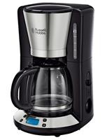 Russell Hobbs Filterkaffeemaschine Victory 24030-56, 1,25l Kaffeekanne, 1x4, Digitale Glas-Kaffeemaschine