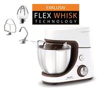 Krups Küchenmaschine Master Perfect Duo KA51K1, 1100 W, 4,6 l Schüssel, Backen mit Kindern, 8 Geschwindigkeiten und Pulse-Funktion, 4,6L Edelstahl-Schüssel, Flex-Whisk-Technologie, Kind