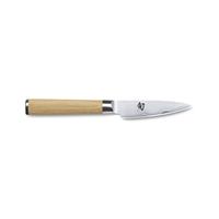 KAI Shun Classic White Officemesser 9 cm - 32-lagiger Damaststahl - Griff Pakkaholz