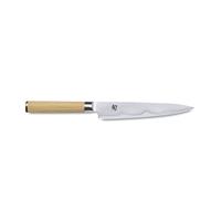 KAI Shun Classic White Allzweckmesser 15 cm - 32-lagiger Damaststahl - Griff Pakkaholz