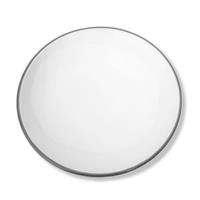 Gmundner Keramik Grauer Rand Dessertteller ohne Fahne Classic 20 cm