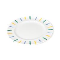 Gmundner Keramik Buntgeflammt Dessertteller / Frühstücksteller Gourmet d: 18 cm / h: 1,8 cm