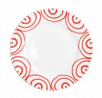 Gmundner Keramik Rotgeflammt Dessertteller / Frühstücksteller Gourmet d: 22 cm / h: 2,2 cm