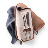 Alt-Spaten - 925 Sterling Silber Tranchierset Frozen Black 2-tlg.