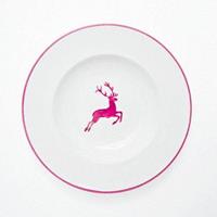 Gmundner Keramik Bordeauxroter Hirsch Pastateller Gourmet d: 29 cm / h: 4,5 cm