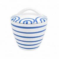 Gmundner Keramik Blaugeflammt Zuckerdose Gourmet d: 9 cm / h: 10,5 cm