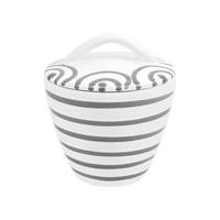 Gmundner Keramik Graugeflammt Zuckerdose Gourmet d: 9 cm / h: 10,5 cm