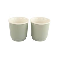 Orange85 Espressokopjes - 2 Stuks intgroen - 90 Ml - Porselein