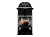 Nespresso Kapselmaschine De'Longhi Pixie EN 124.S, nur 11 cm breit mit Seitenteilen aus recycelten kapseln