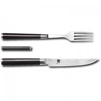 KAI Shun Classic Gabel & Steakmesser mit Besteckbänkchen im Set