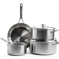 Kitchen Aid Multiply Stainless Steel Braadpan 24cm/kookpot 20+24cm/steelpan 16cm 7-delig