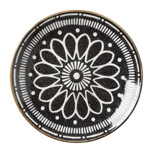 Xenos Ontbijtbord Yara - zwart - âŒ21.2 cm