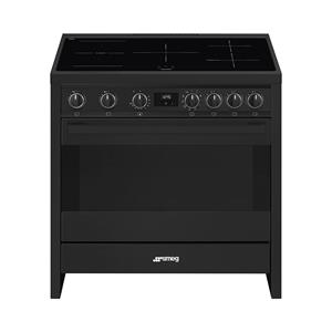 Smeg B95IMAN9 Stand-Elektroherd mit Induktionsfeld anthrazit / A