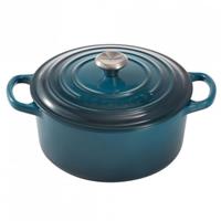 Le Creuset Signature Braadpan, 20cm deep teal