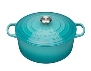 Le Creuset Signature Braadpan, 20cm caribbean blauw