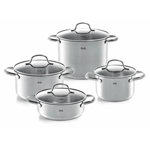 Fissler Topf-Set »San Francisco«, Edelstahl 18/10, (Set, 4-tlg), mit Glasdeckel