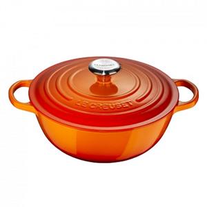 LE CREUSET - Signature - Marmite braadpan 26cm 5,30l Oranjerood