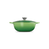 Le Creuset Signature Marmite Braadpan, 26cm bamboo green