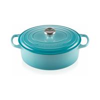 Le Creuset Signature Braadpan Ovaal, 29cm caribbean blue