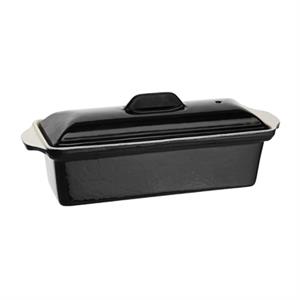 Vogue Terrinenform aus Gusseisen schwarz 1,3L