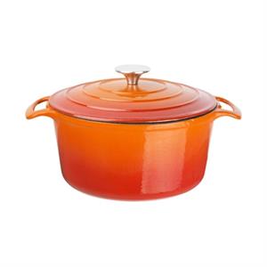 Vogue ronde inductie braadpan oranje 4L