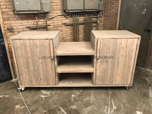 Steigerhouten Buitenkeuken Basic - 150 x 40 x 100 cm