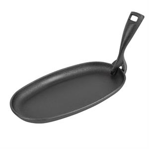 Olympia gietijzeren pan ovaal 24cm