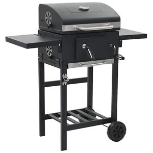 3-in-1 Outdoor-Pizzaofen & Grill Schwarz